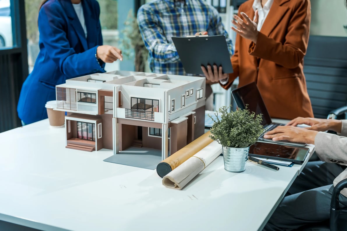 Experts doing townhouse house plans