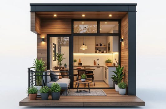 interior of a tiny duplex house plans